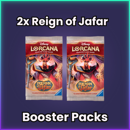 2x Reign of Jafar Booster Packs
