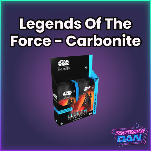 Star Wars: Unlimited Legends of the Force Carbonite Booster Display