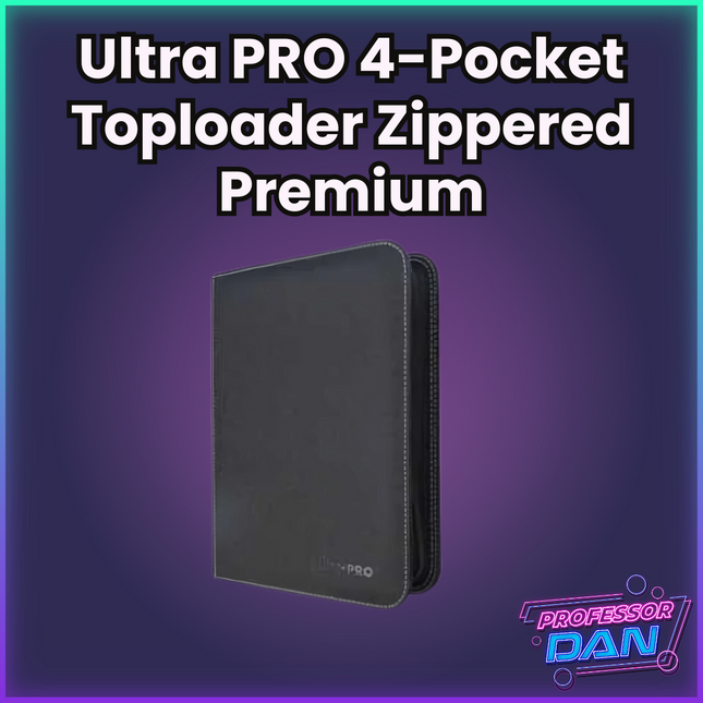 Ultra PRO – 4-Pocket Toploader Zippered Premium PRO-Binder