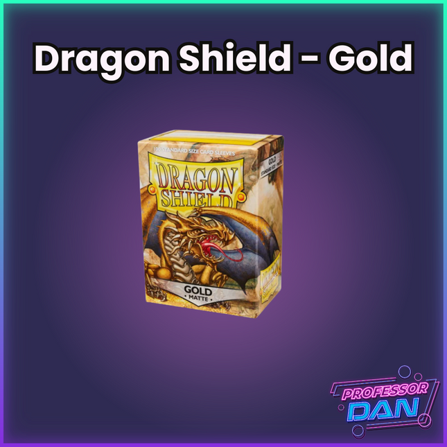 Dragon Shield – Gold Matte Card Sleeves (100 Count)